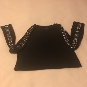 Black crop top